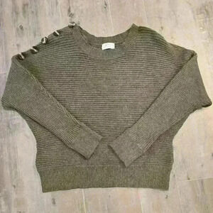 Proof Apparel Green Sweater With Button Detail